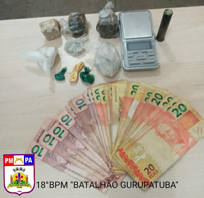 Dois honens e uma mulher foram presos com drogas na cidade de Prainha