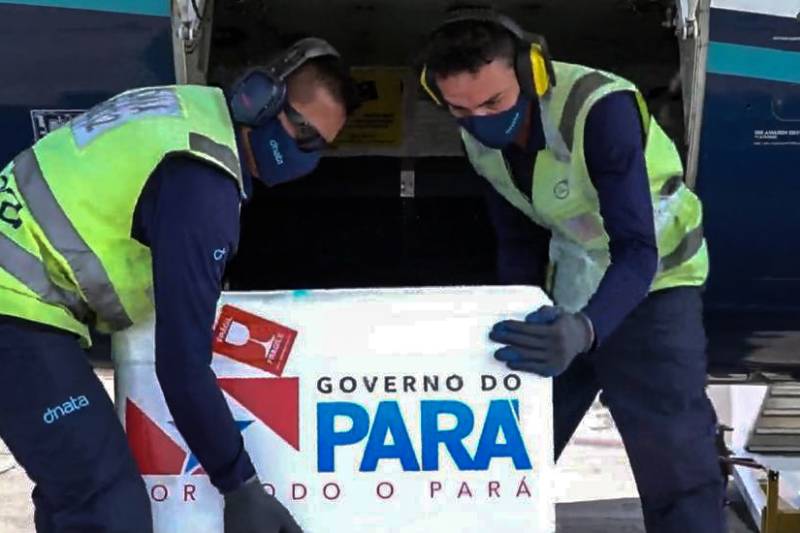 Oeste do Pará recebe novo lote de vacina contra COVID-19 para imunizar idosos acima de 80 anos