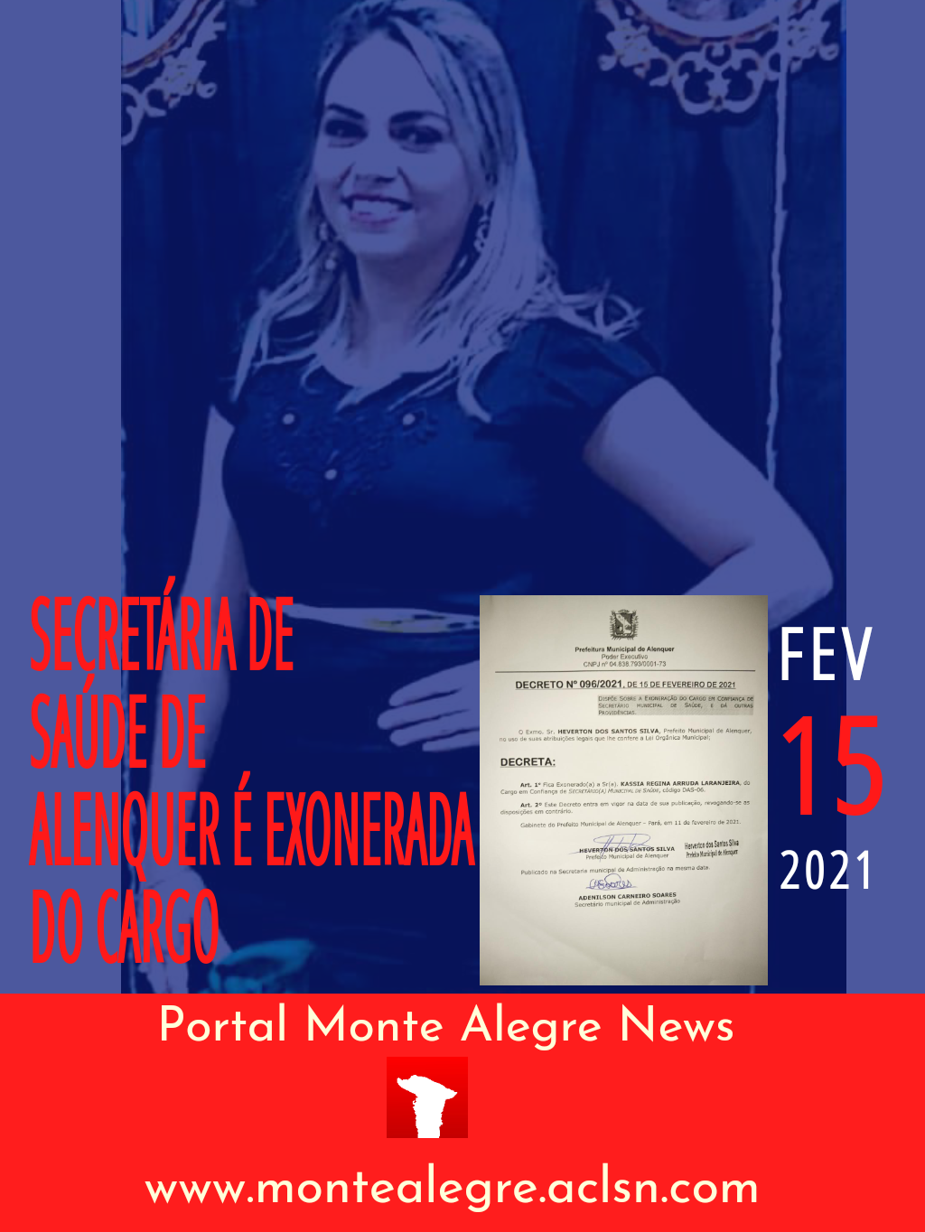Prefeito de Alenquer exonera secretária de Saúde