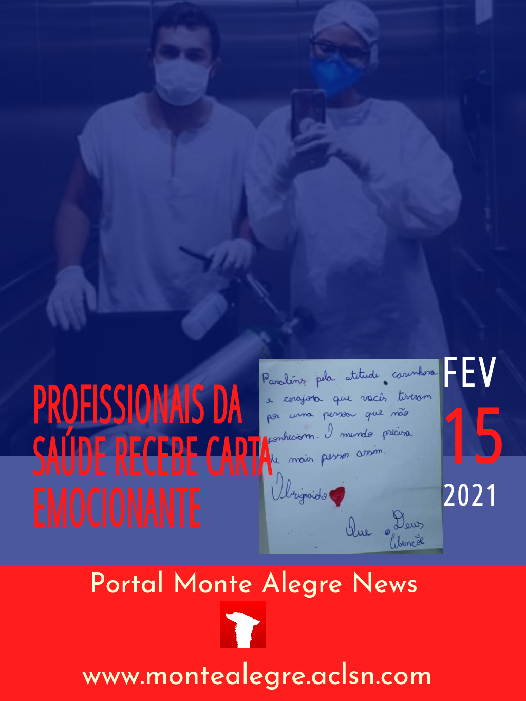 Enfermeira recebe homenagem por carta “o mundo precisa de mais pessoas assim”