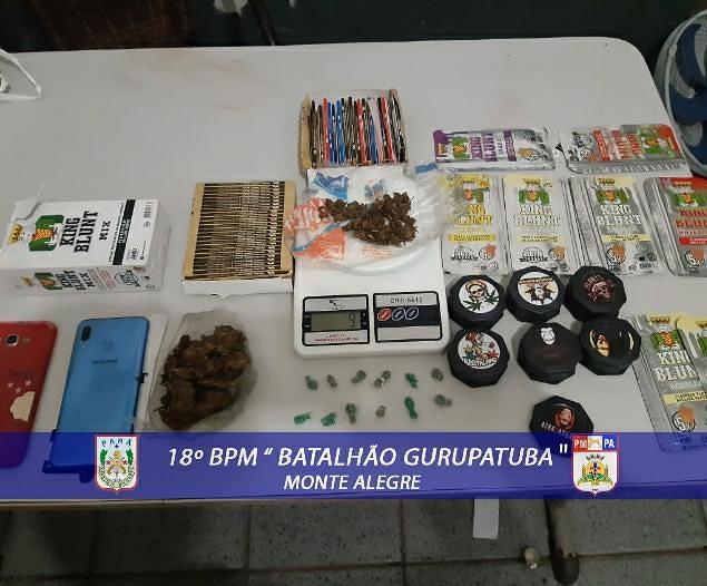 DOIS HOMENS E UMA MULHER QUE TRANSPORTAVAM DROGAS EM TRANSPORTE ALTERNATIVO SÃO PRESOS EM MONTE ALEGRE