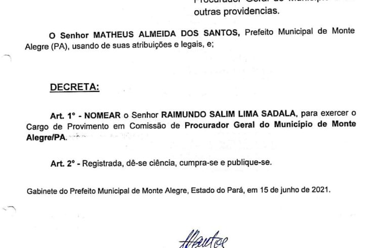 NOMEAÇÃO NULA?