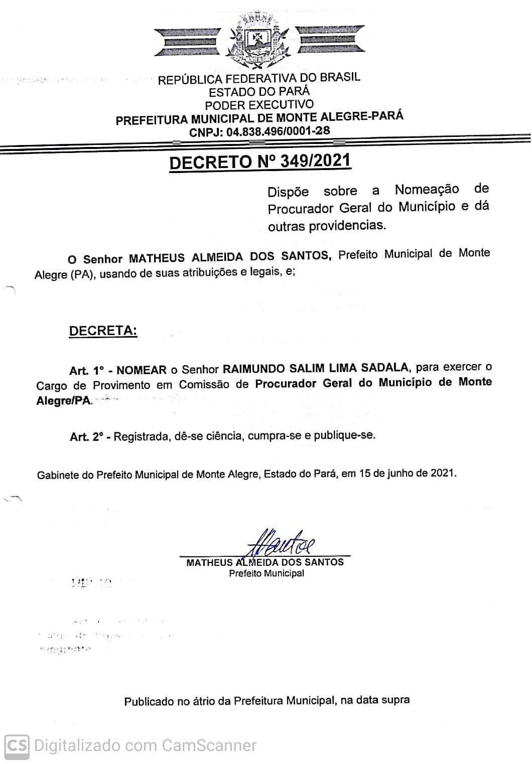 NOMEAÇÃO NULA?