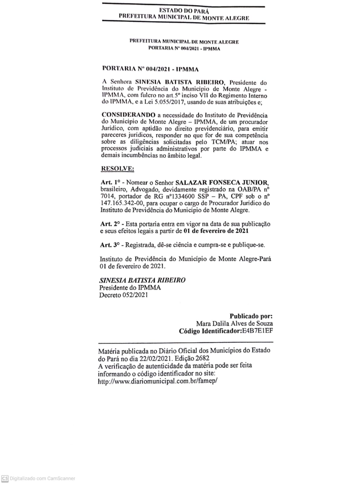 IMPROBIDADE ADMINISTRATIVA?