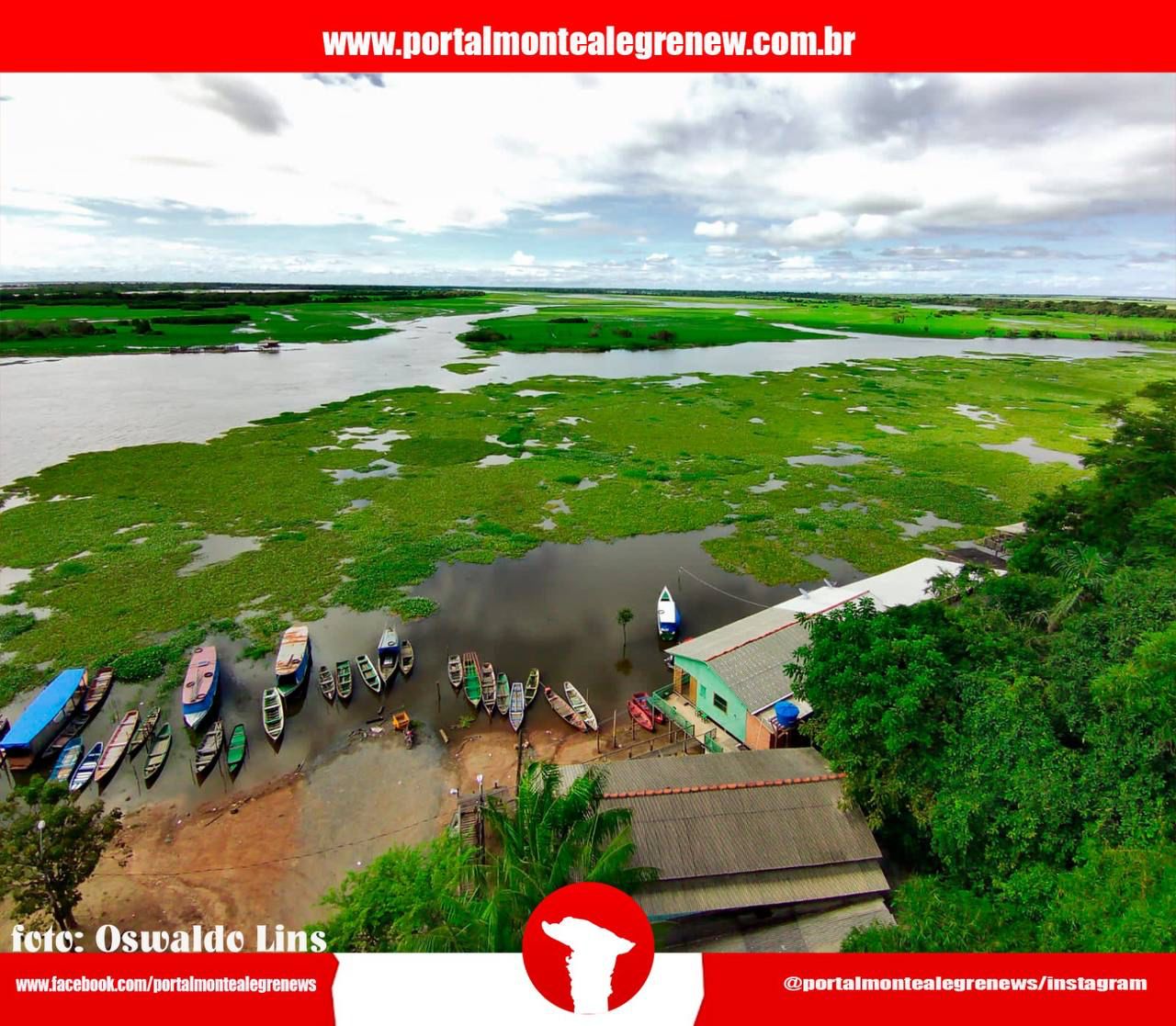 Bairro do Surubeju é premiado com uma belíssima vista do rio gurupatuba e torre da igreja de Nossa Senhora do Livramento em Monte Alegre