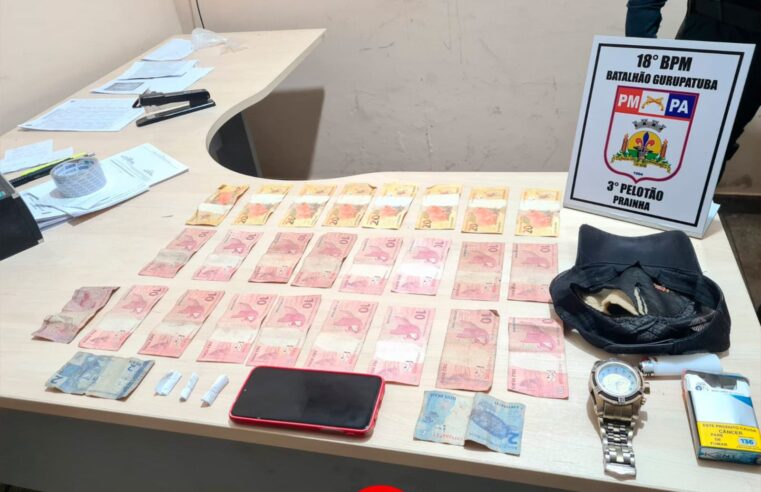 Velho conhecido da polícia é preso vendendo droga em Prainha