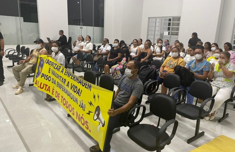 vídeo: Enfermagem busca apoio dos vereadores e caso a gestão municipal não implante o piso salarial corre o risco de paralisação por tempo indeterminado os serviços em Monte Alegre